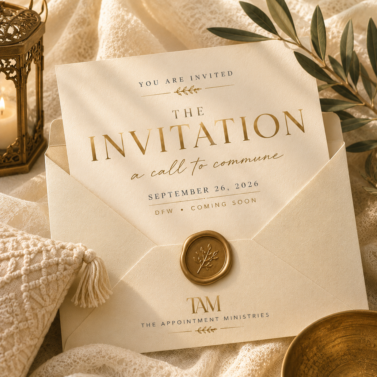 The Invitation: A Call to Commune — wax-sealed envelope