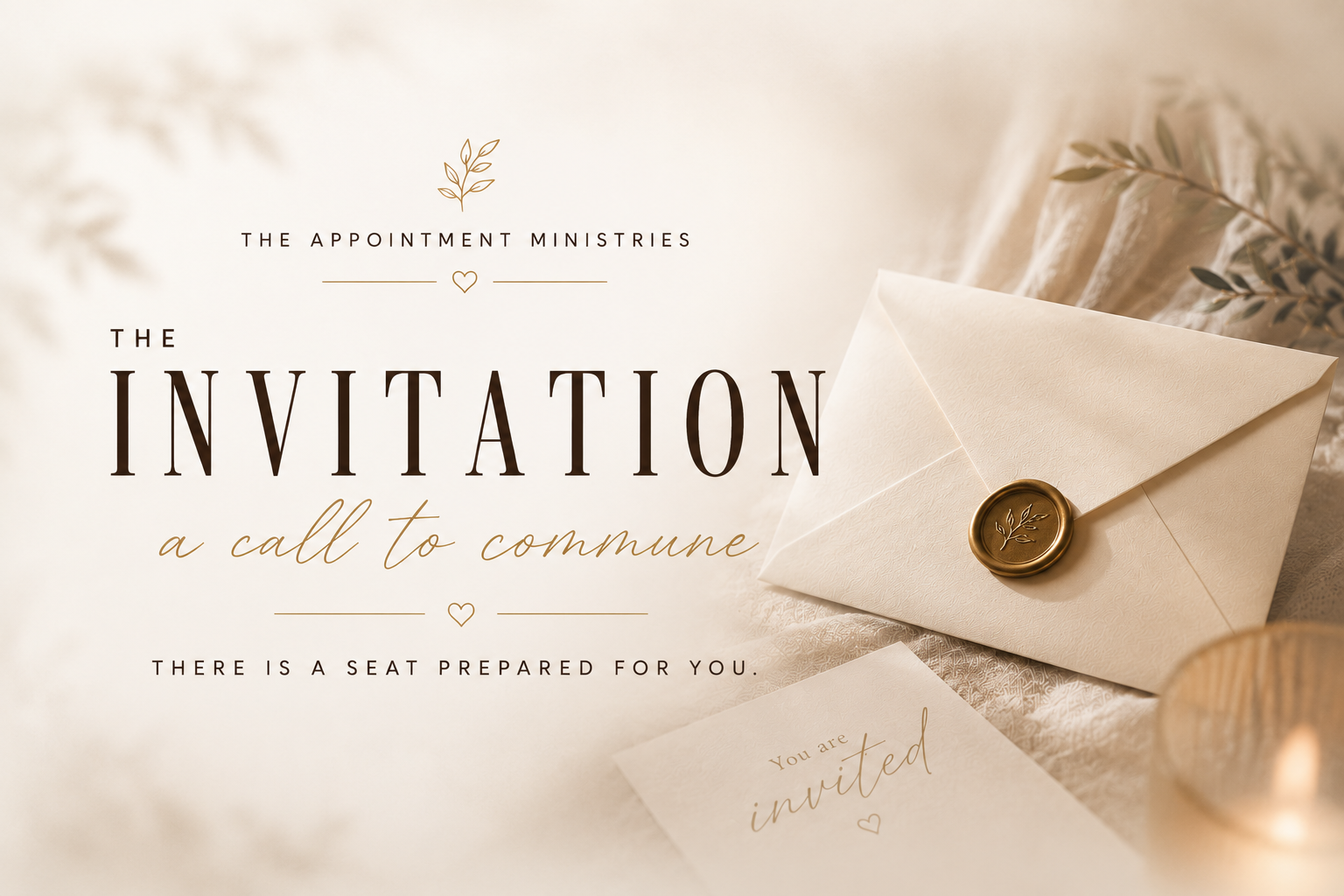 The Invitation: A Call to Commune — wax-sealed envelope